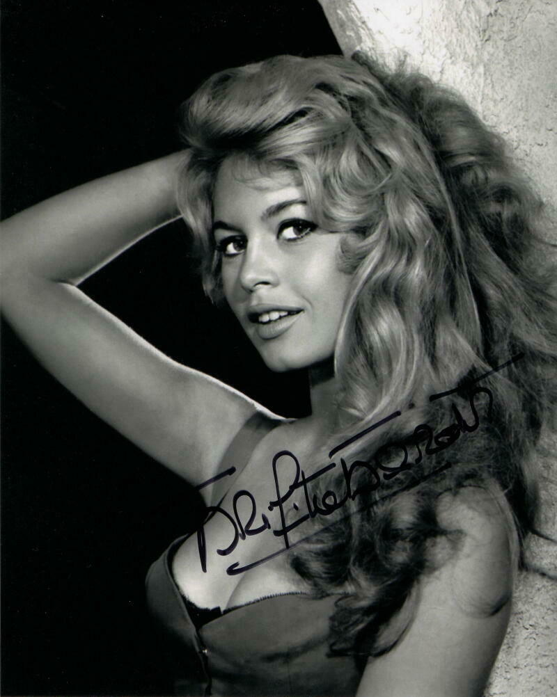 Brigitte Bargot Signed Autograph X Photo Legendary Sex Symbol