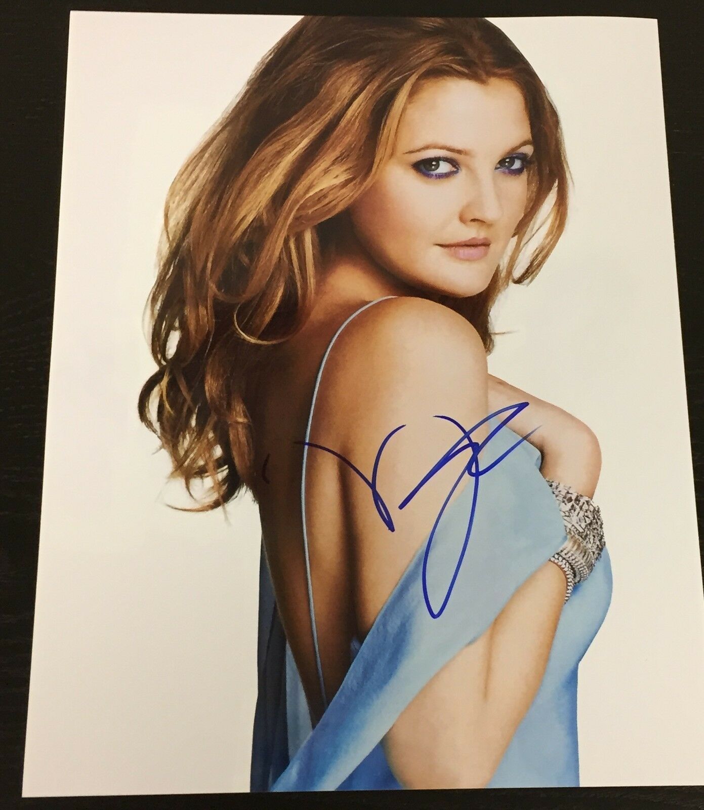 DREW BARRYMORE SIGNED AUTOGRAPH SEXY SEDUCTIVE BUSTY BABE HOT 11x14