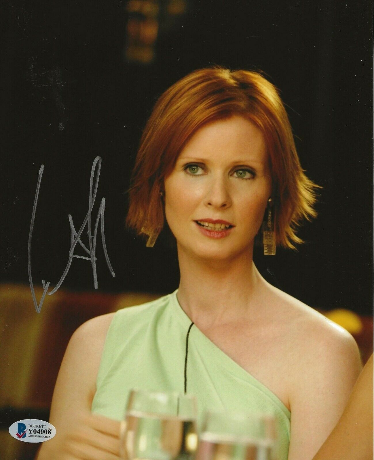 Cynthia Nixon Signed Sex And The City X Photo Miranda Hobbes Bas