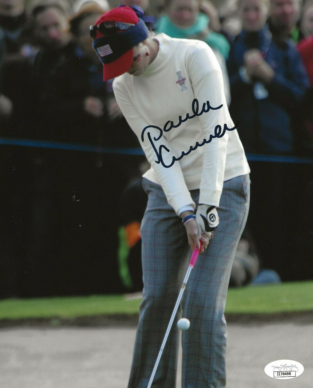 Paula Creamer Signed LPGA Golf 8x10 Photo Autographed Solheim Cup Team