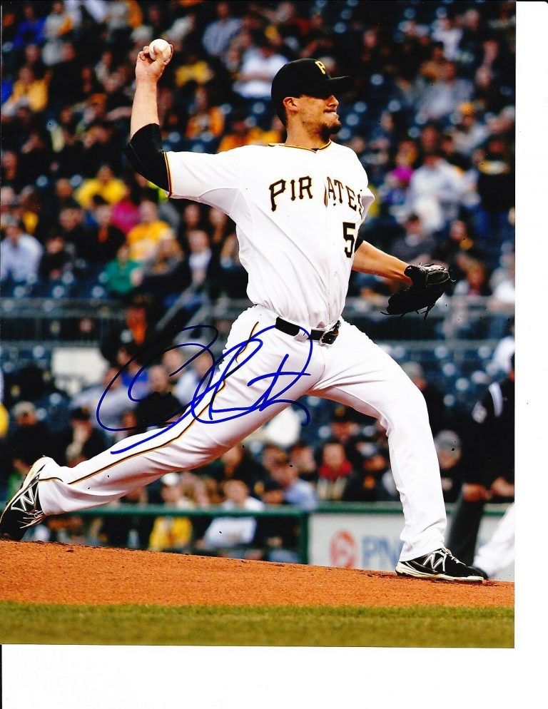 Pittsburgh Pirates Charlie Morton Signed Pitching X Collectible