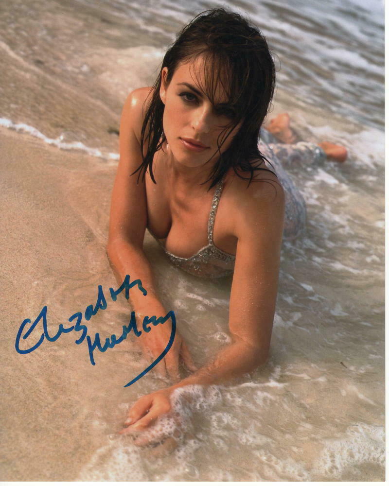 Elizabeth Hurley Signed Autographed X Photo Liz Sexy Bikini