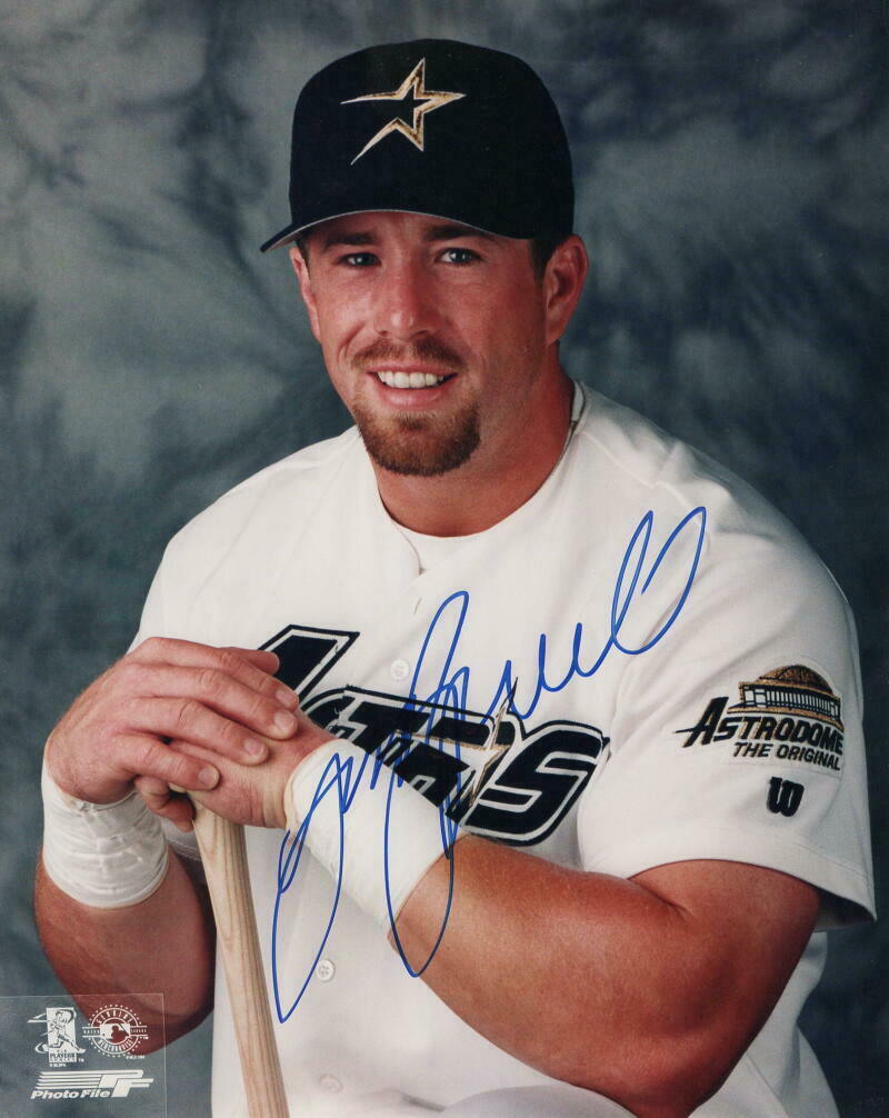 JEFF BAGWELL SIGNED AUTOGRAPH 8X10 PHOTO HOUSTON ASTROS LEGEND