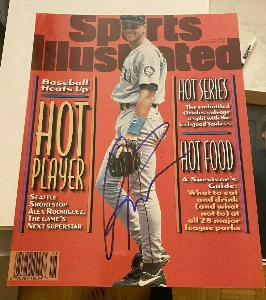 Alex Rodriguez Signed Autographed X Photo Sports Illustrated