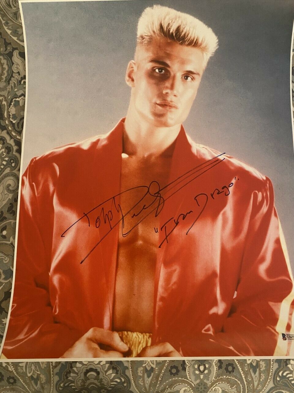 Dolph Lundgren Signed Autographed 16x20 Photo Drago Rocky IV