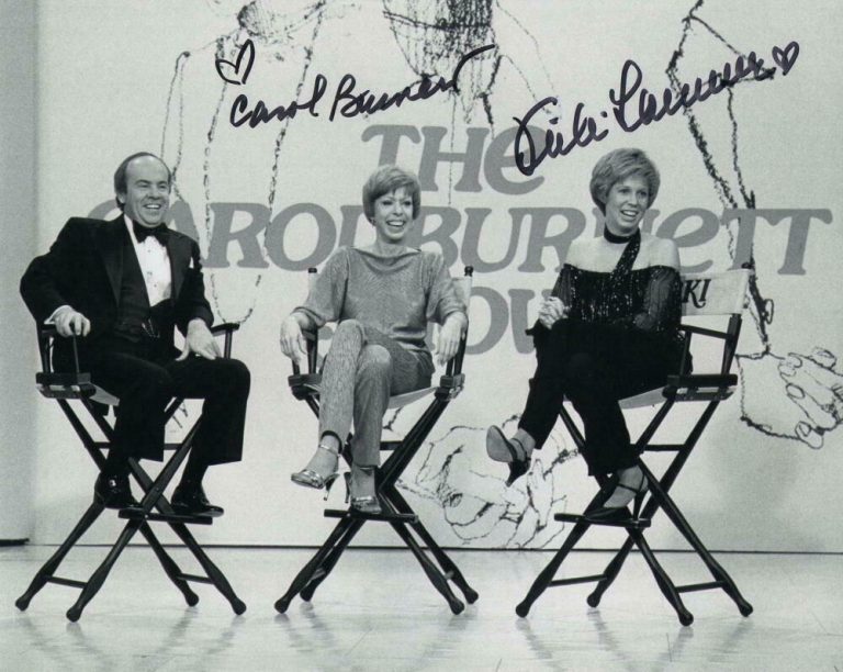 Carol Burnett Vicki Lawrence Dual Signed Autograph X Photo Very