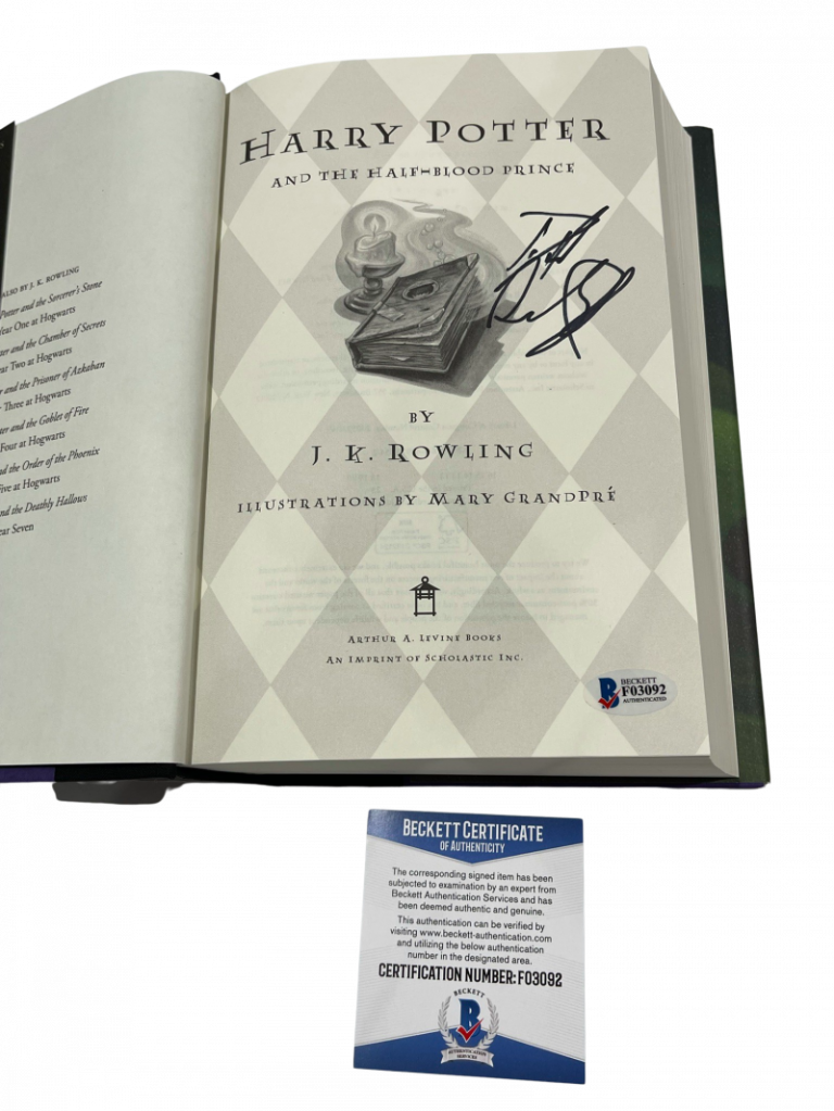 Daniel Radcliffe Signed Harry Potter And The Half Blood Prince Book