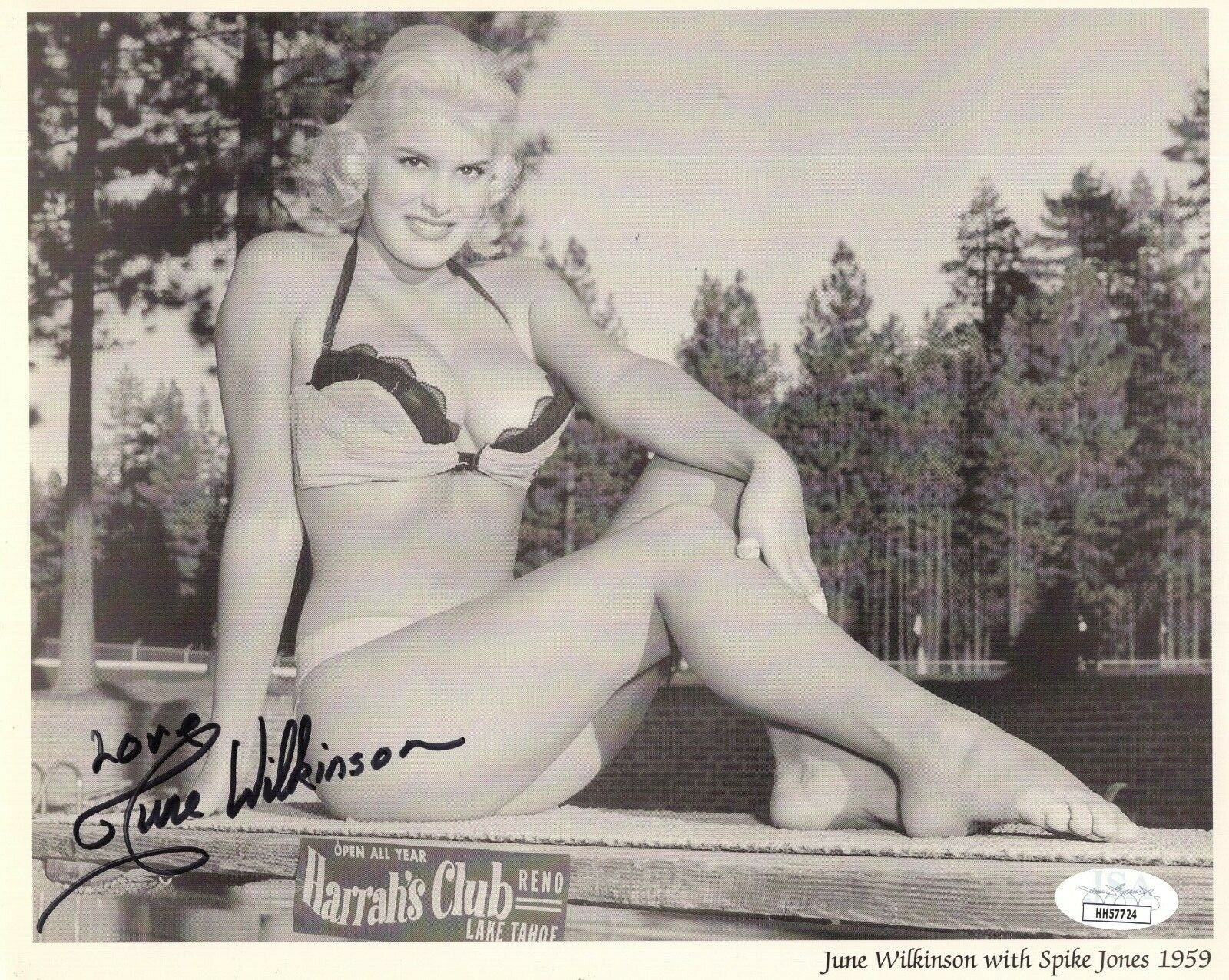 June Wilkinson Hand Signed X Photo Stunning Very Sexy Pose From