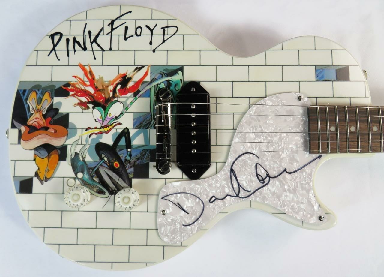 David Gilmour PINK FLOYD Signed Autograph Auto Epiphone Guitar JSA BAS