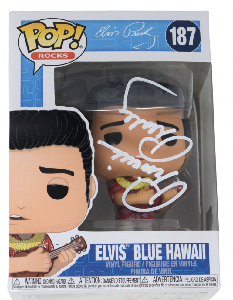 Priscilla Presley Signed Funko Pop Elvis Blue Hawaii Autograph