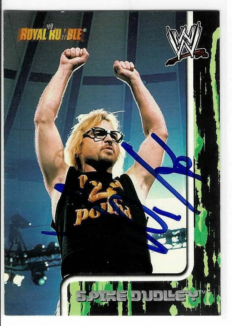 Spike Dudley Signed Fleer Wwe Royal Rumble Card Opens In A New