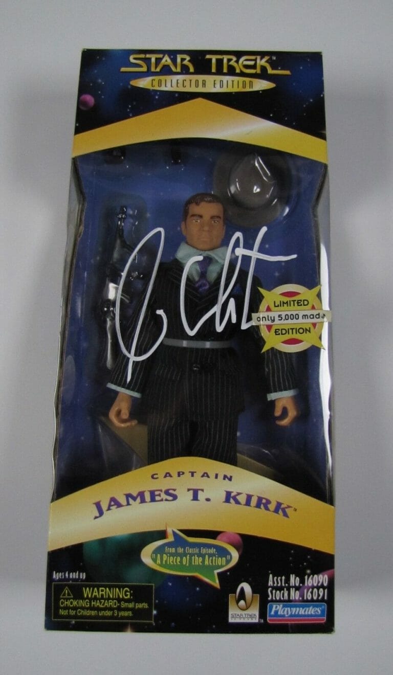 William Shatner Signed Autograph Jsa Action Figure Playmates Star