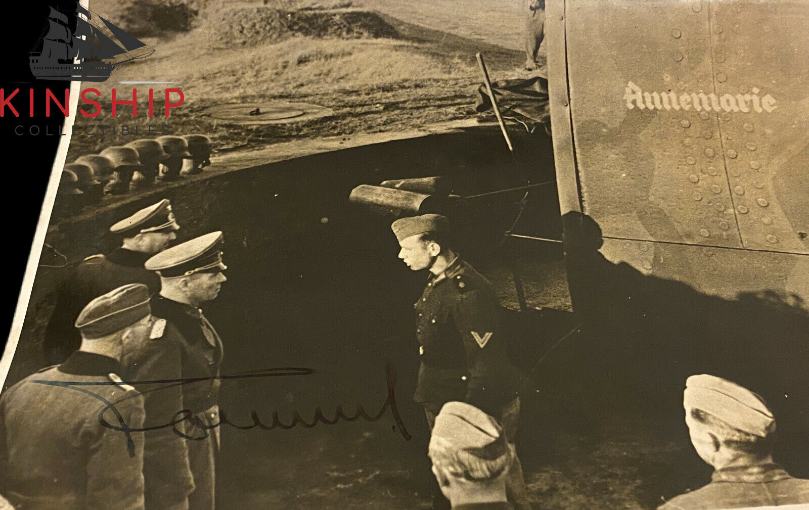 Erwin Rommel Signed Photograph JSA LOA WWII Desert Fox D 1944 B870