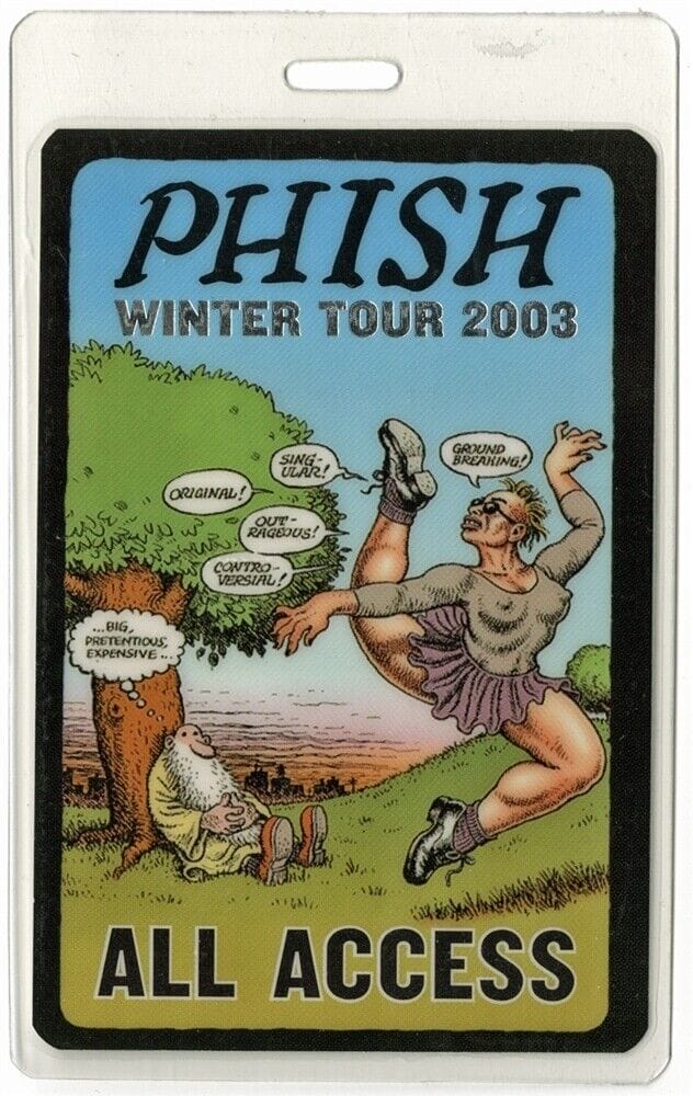 Phish Th Anniversary Concert Tour All Access Laminated Backstage