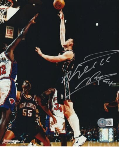 Keith Van Horn New Jersey Nets Signed X Photo Beckett