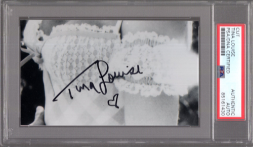 TINA LOUISE HAND SIGNED CUT SIGNATURE GILLIGAN S ISLAND PSA SLABBED