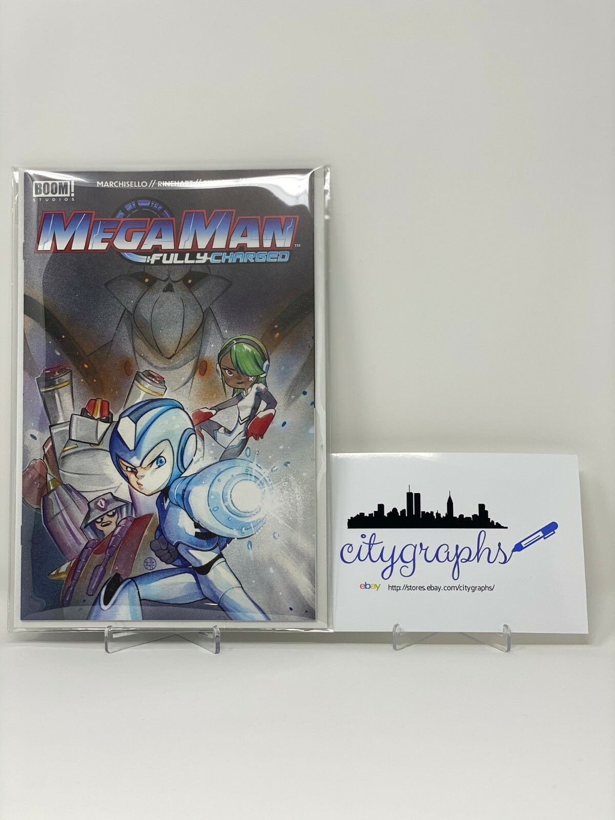 *IN HAND* MEGA MAN FULLY CHARGED #1 PEACH MOMOKO VARIANT LTD /800 LIMITED  COLLECTIBLE MEMORABILIA