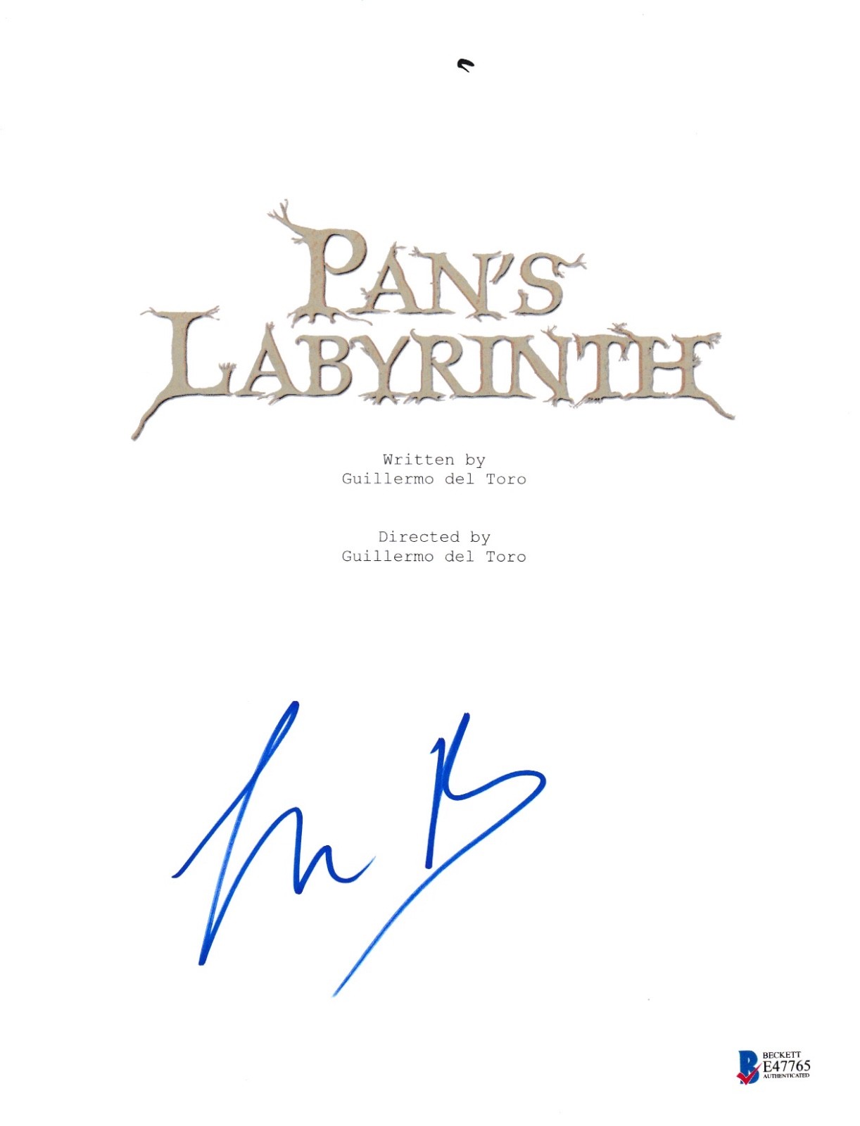 IVANA BAQUERO SIGNED PAN'S LABYRINTH SCRIPT BECKETT BAS AUTOGRAPH AUTO COLLECTIBLE MEMORABILIA