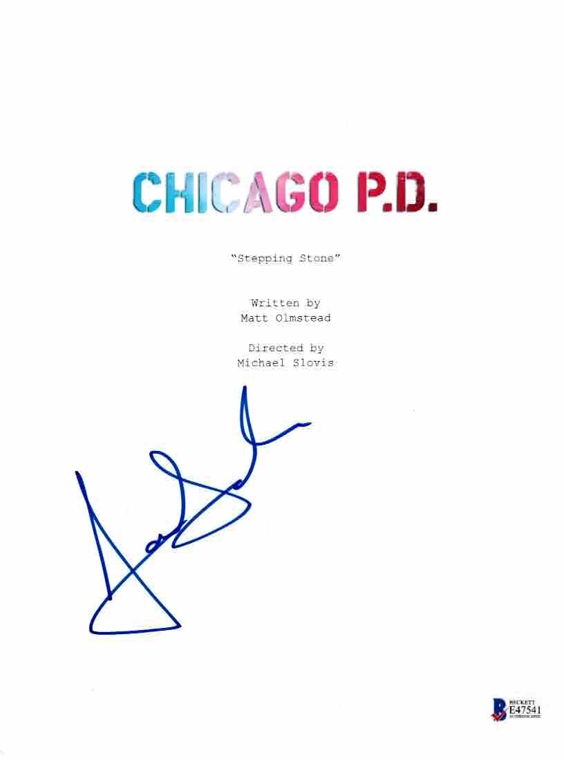 JON SEDA SIGNED CHICAGO PD P.D. PILOT SCRIPT COVER BECKETT BAS AUTOGRAPH AUTO COLLECTIBLE MEMORABILIA