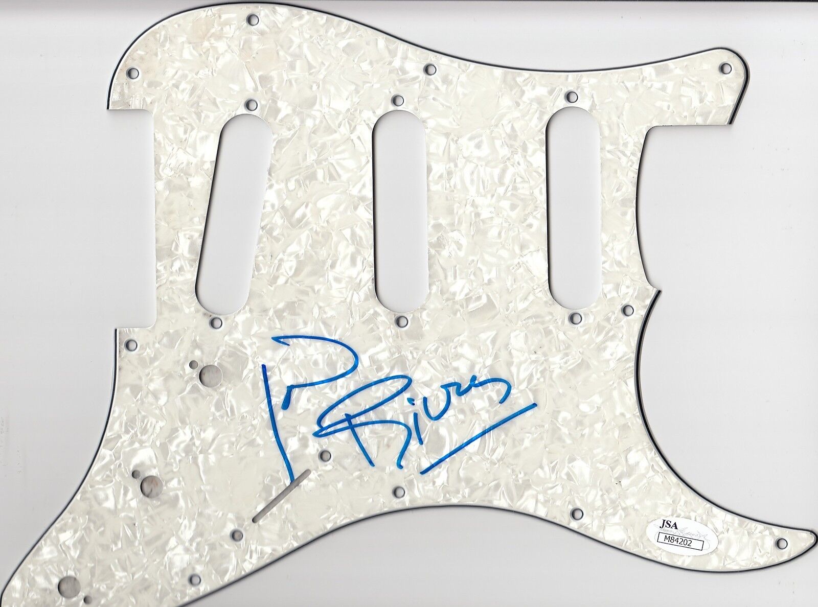 JOAN RIVERS signed (ELECTRIC PICK GUARD) GUITAR *FASHION POLICE* JSA AUTHENTIC Collectible Memorabilia