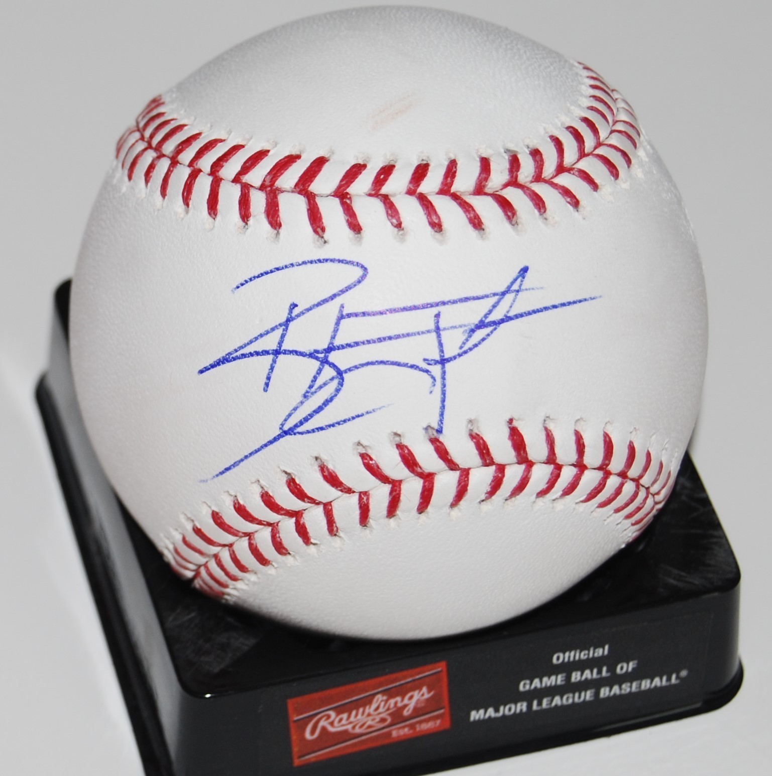 BLAKE TRAHAN signed (CINCINNATI REDS) OML baseball W/COA Collectible Memorabilia