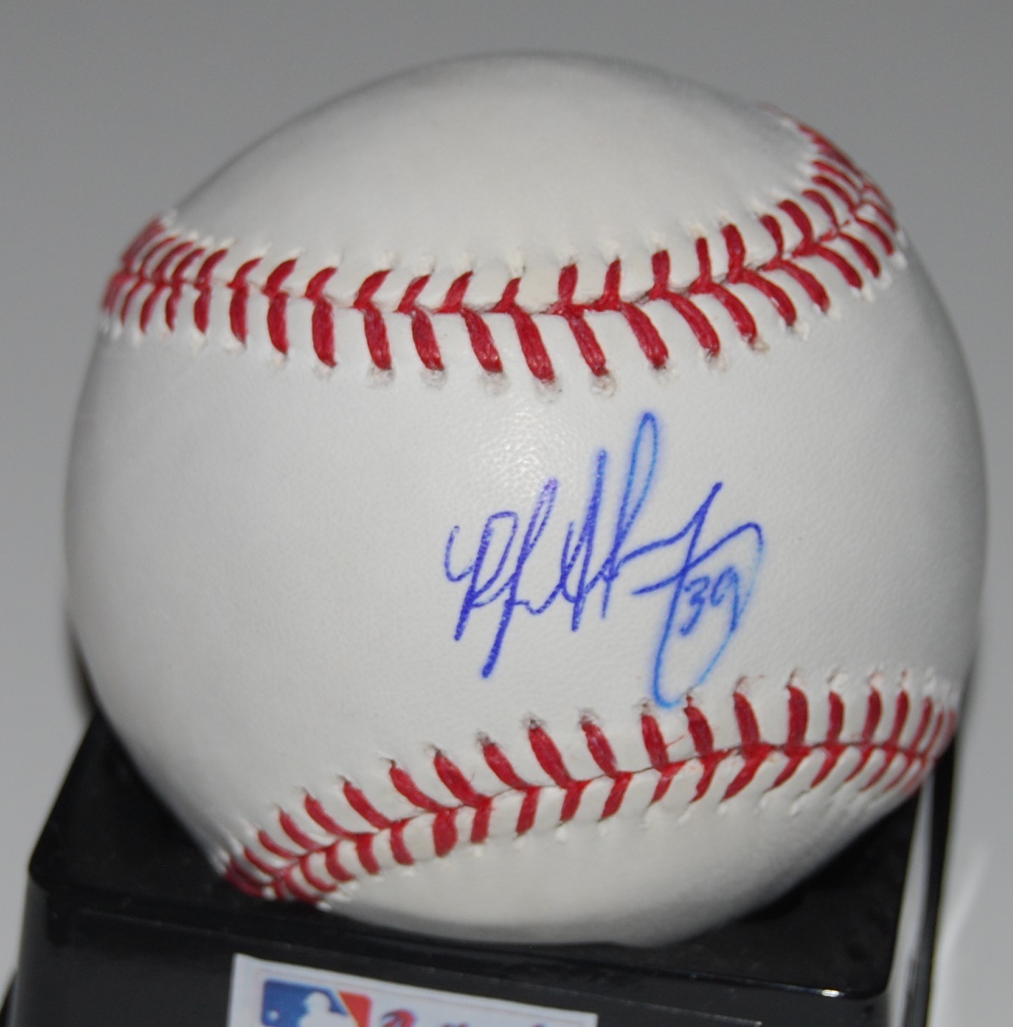 R.J. ALVAREZ signed (TEXAS RANGERS) Official Major League baseball W/COA Collectible Memorabilia