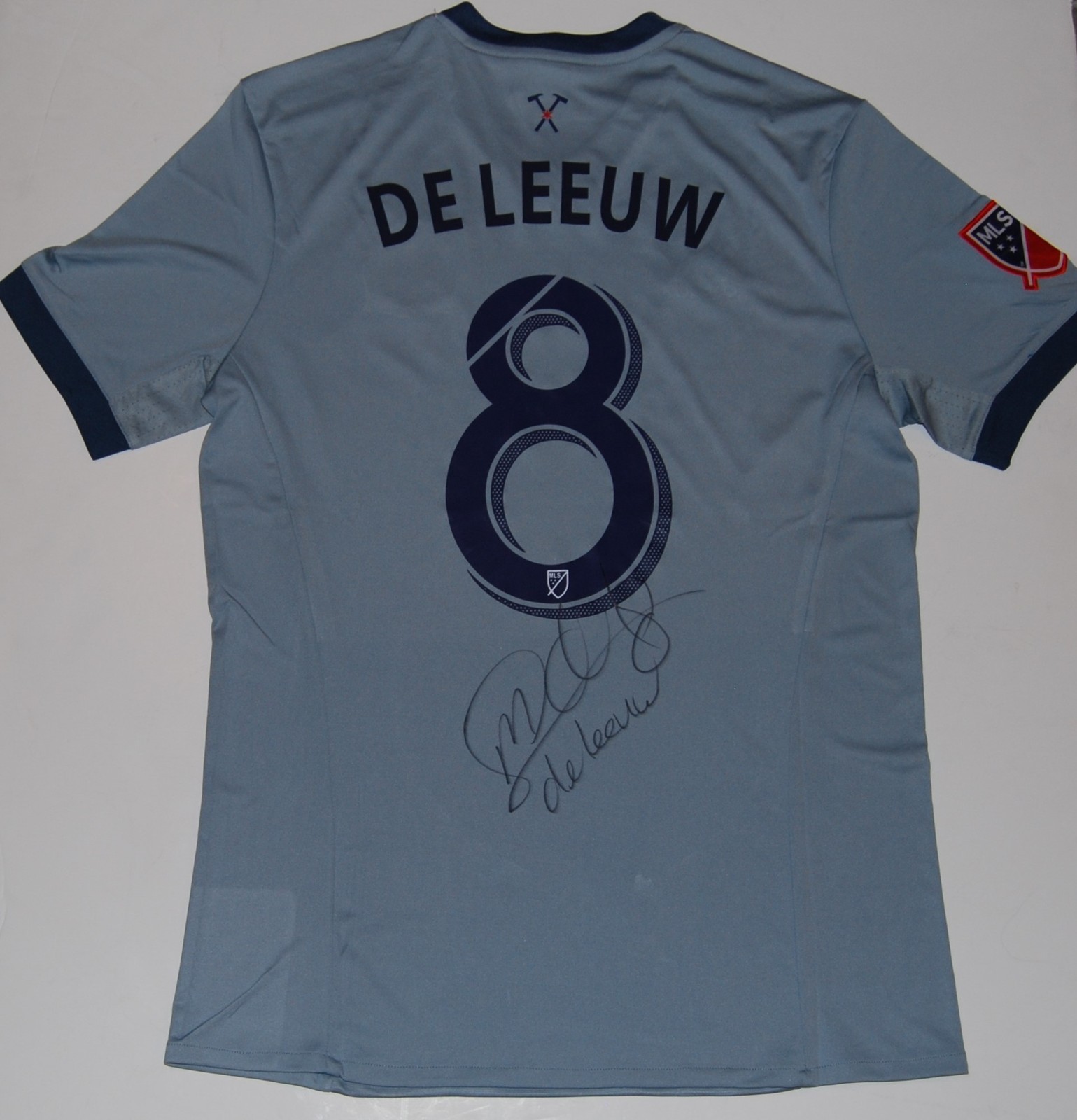 MICHAEL DE LEEUW signed (CHICAGO FIRE) MLS SOCCER autographed jersey W/COA Collectible Memorabilia