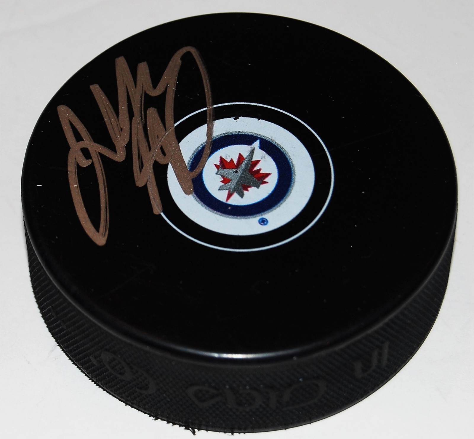 JOSH MORRISSEY signed (WINNIPEG JETS) autographed souvenir hockey puck W/COA Collectible Memorabilia