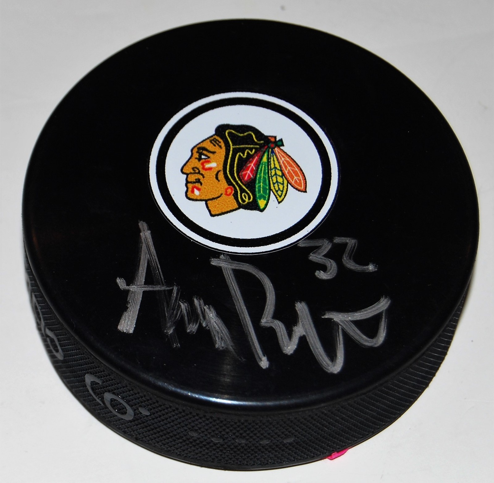 ADAM BOQVIST signed (CHICAGO BLACKHAWKS) Souvenir hockey Puck W/COA *NHL DRAFT* Collectible Memorabilia