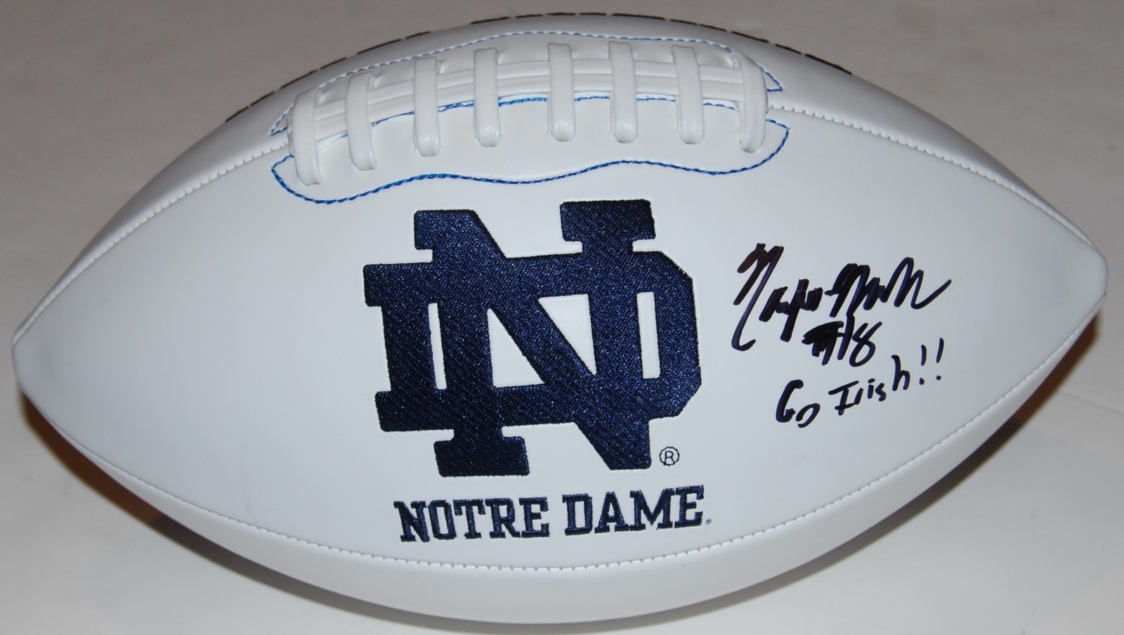 NANA OSAFO-MENSAH signed (NOTRE DAME FIGHTING IRISH) logo F/S football W/COA C Collectible Memorabilia