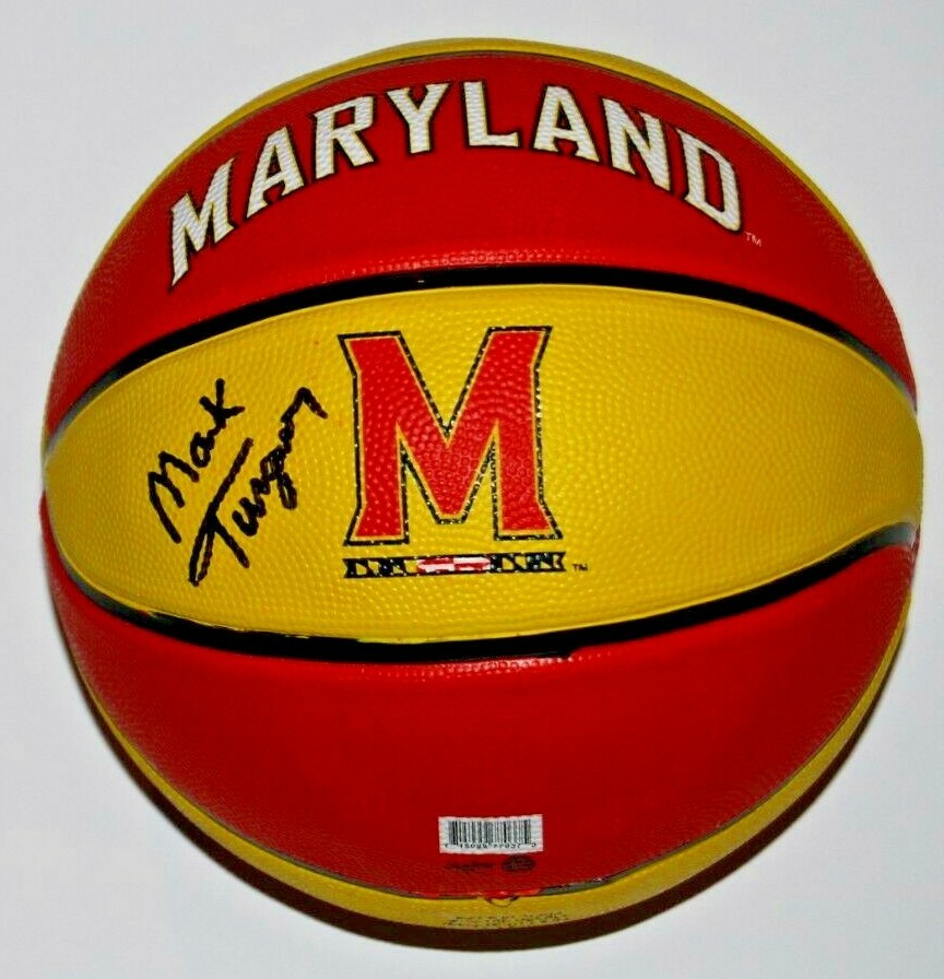 MARK TURGEON signed (MARYLAND TERRAPINS) PROOF Full Size logo basketball W/COA Collectible Memorabilia