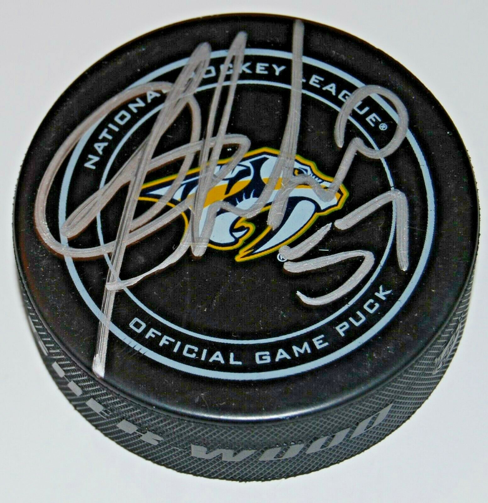 DANTE FABBRO signed (NASHVILLE PREDATORS) Autograph NHL Game HOCKEY Puck W/COA Collectible Memorabilia