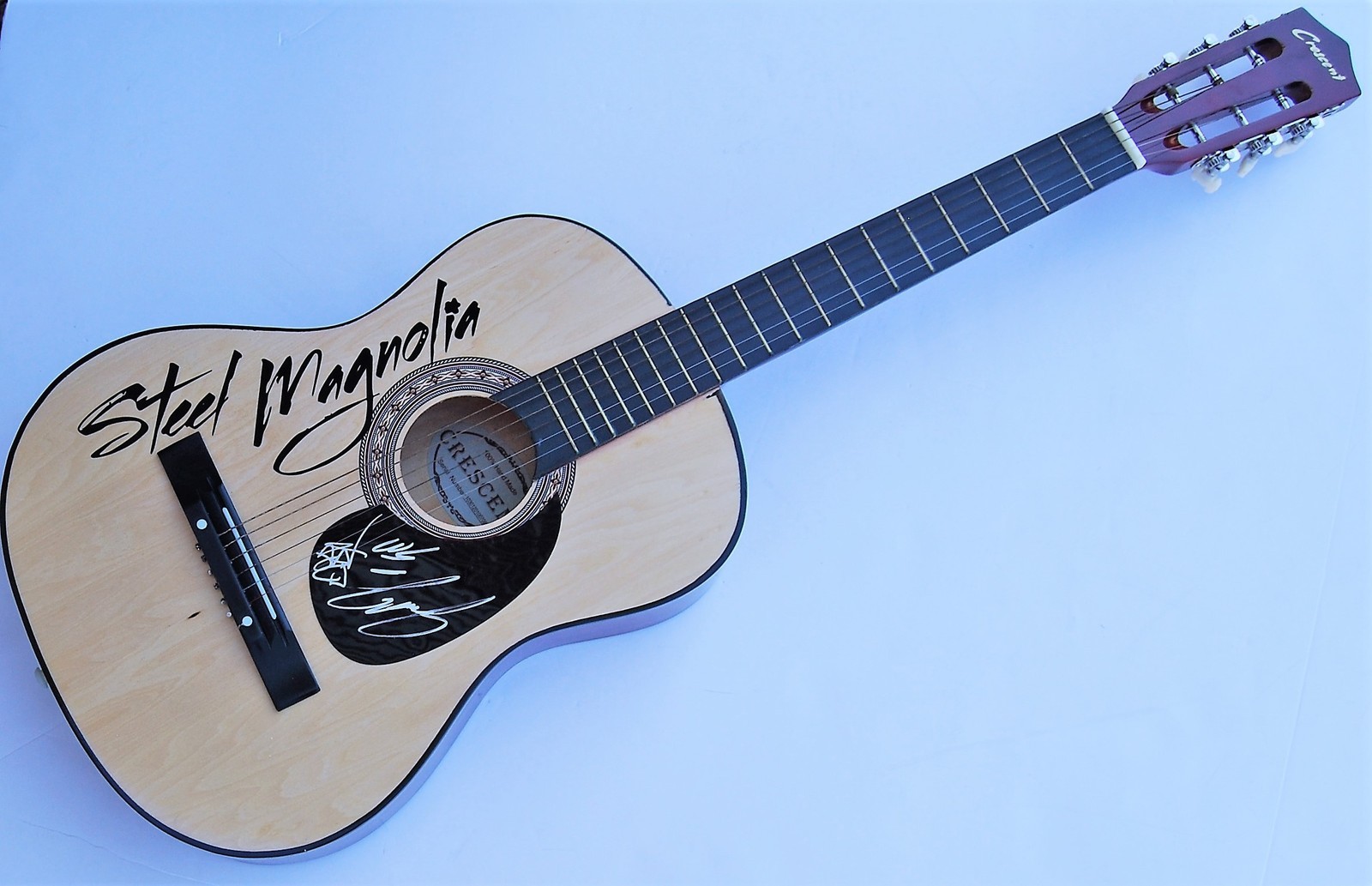 STEEL MAGNOLIA signed (COUNTRY SUPERSTAR) Acoustic guitar W/COA *BULLETPROOF* Collectible Memorabilia