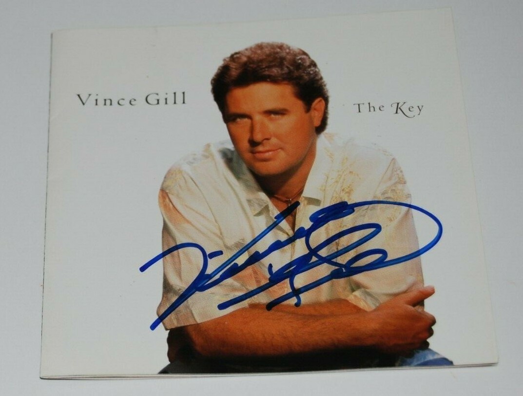 VINCE GILL signed (THE KEY) autographed CD Cover W/COA Collectible Memorabilia