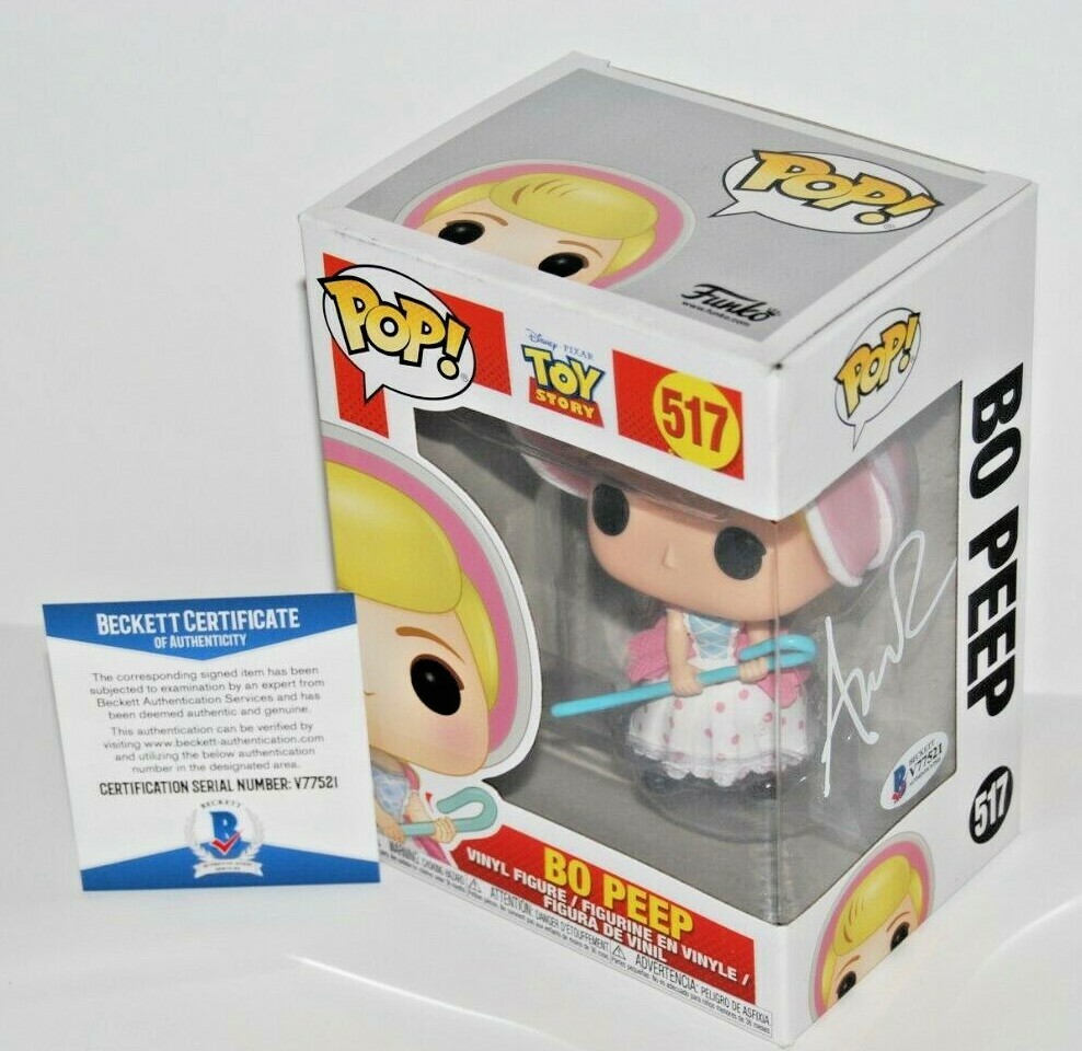 ANNIE POTTS SIGNED (TOY STORY) DISNEY BO PEEP FUNKO POP #517 BECKETT BAS V77521  COLLECTIBLE MEMORABILIA