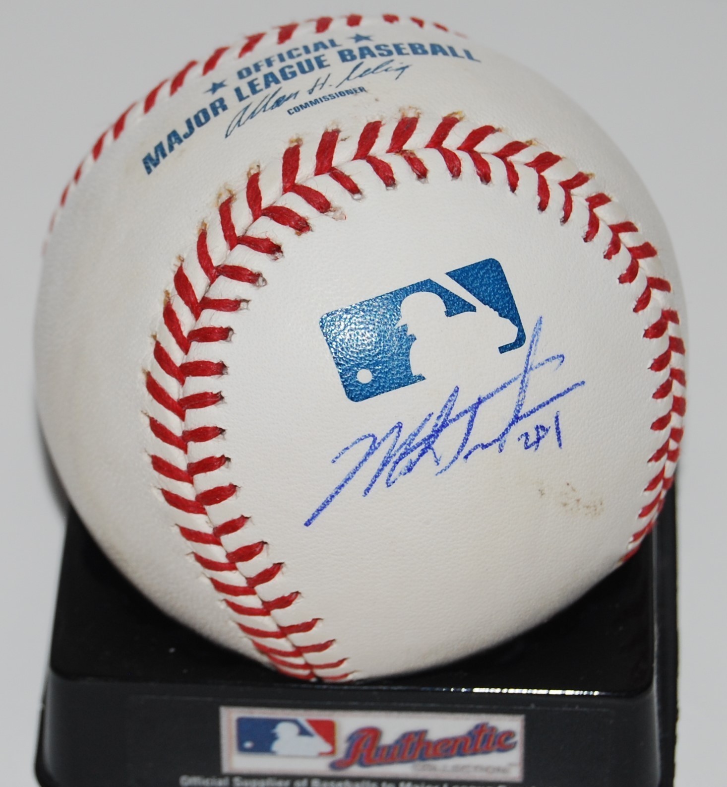 MARK TRUMBO signed OML baseball *BALTIMORE ORIOLES* autographed W/COA #3 Collectible Memorabilia