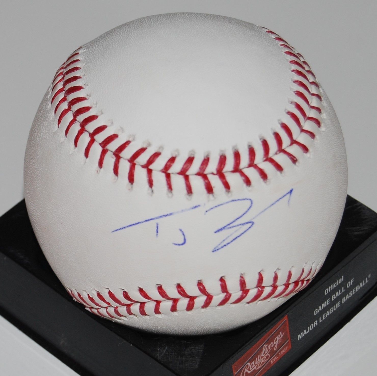 T.J. ZEUCH signed (TORONTO BLUE JAYS) Official Major League baseball W/COA Collectible Memorabilia