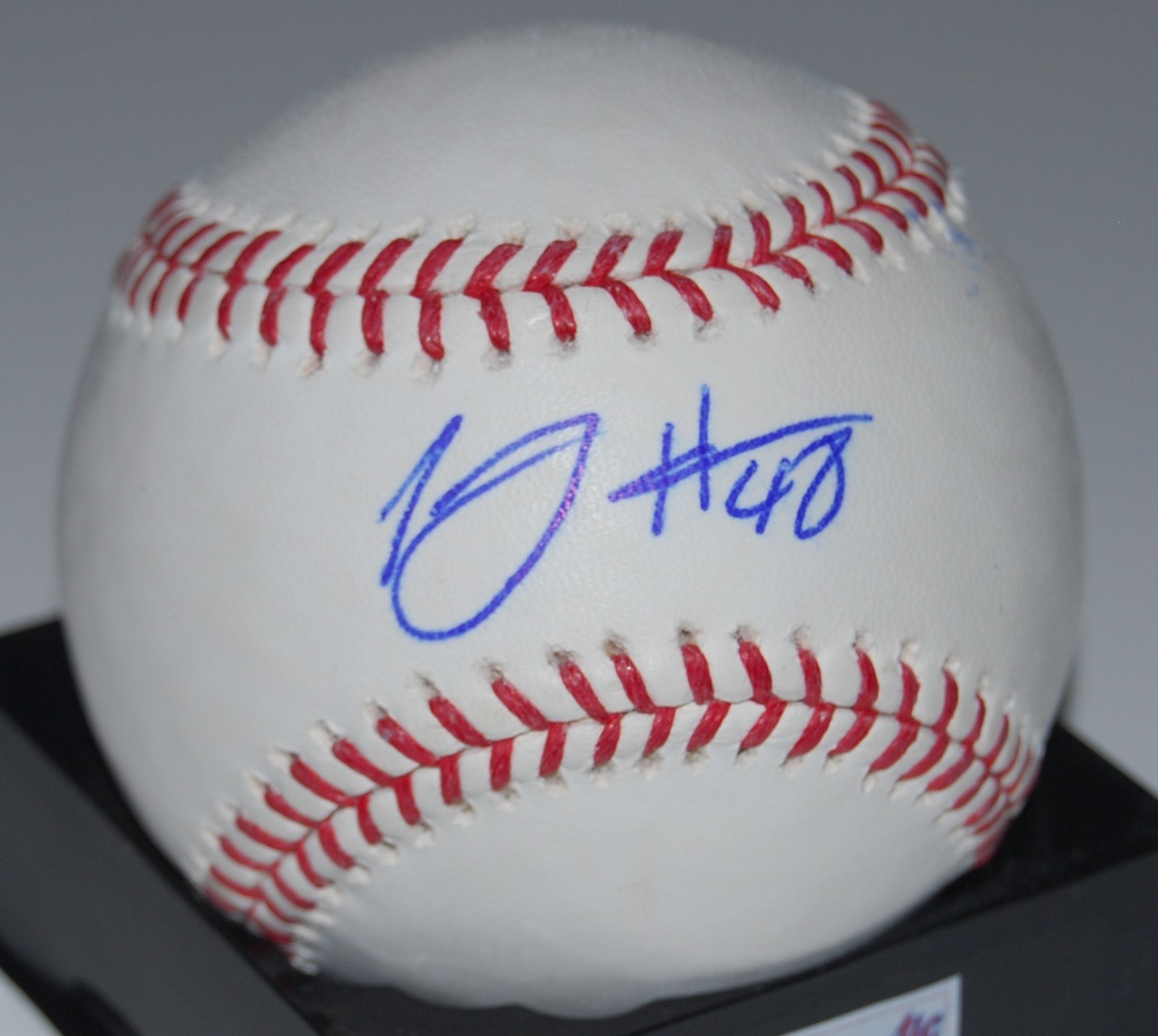 TOMMY HANSON signed Official Major League baseball (ATLANTA BRAVES) W/COA Collectible Memorabilia