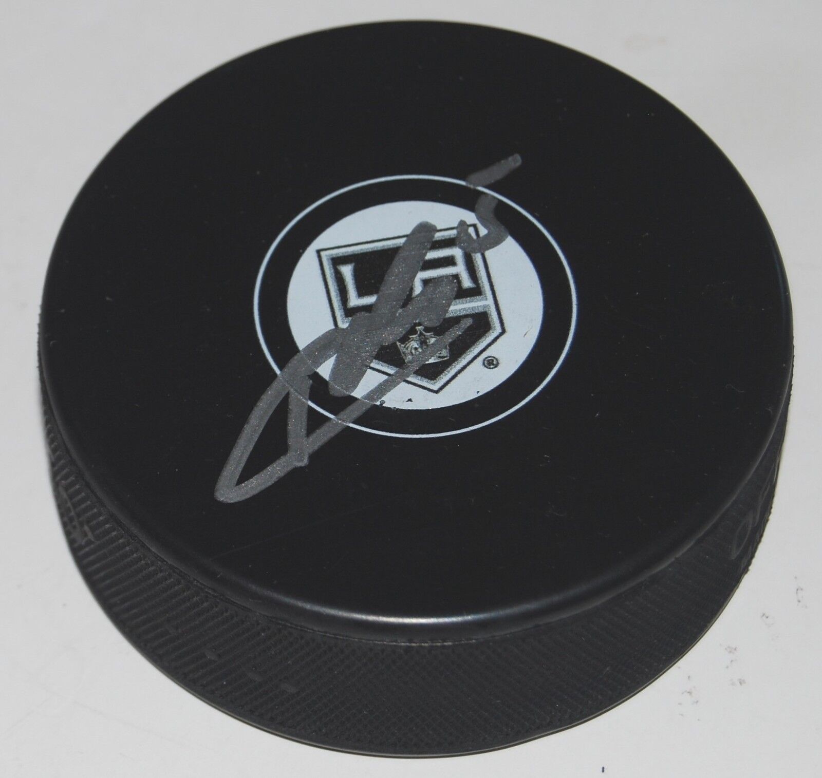 CHRISTIAN FOLIN signed (LOS ANGELES KINGS) souvenir logo hockey puck W/COA Collectible Memorabilia