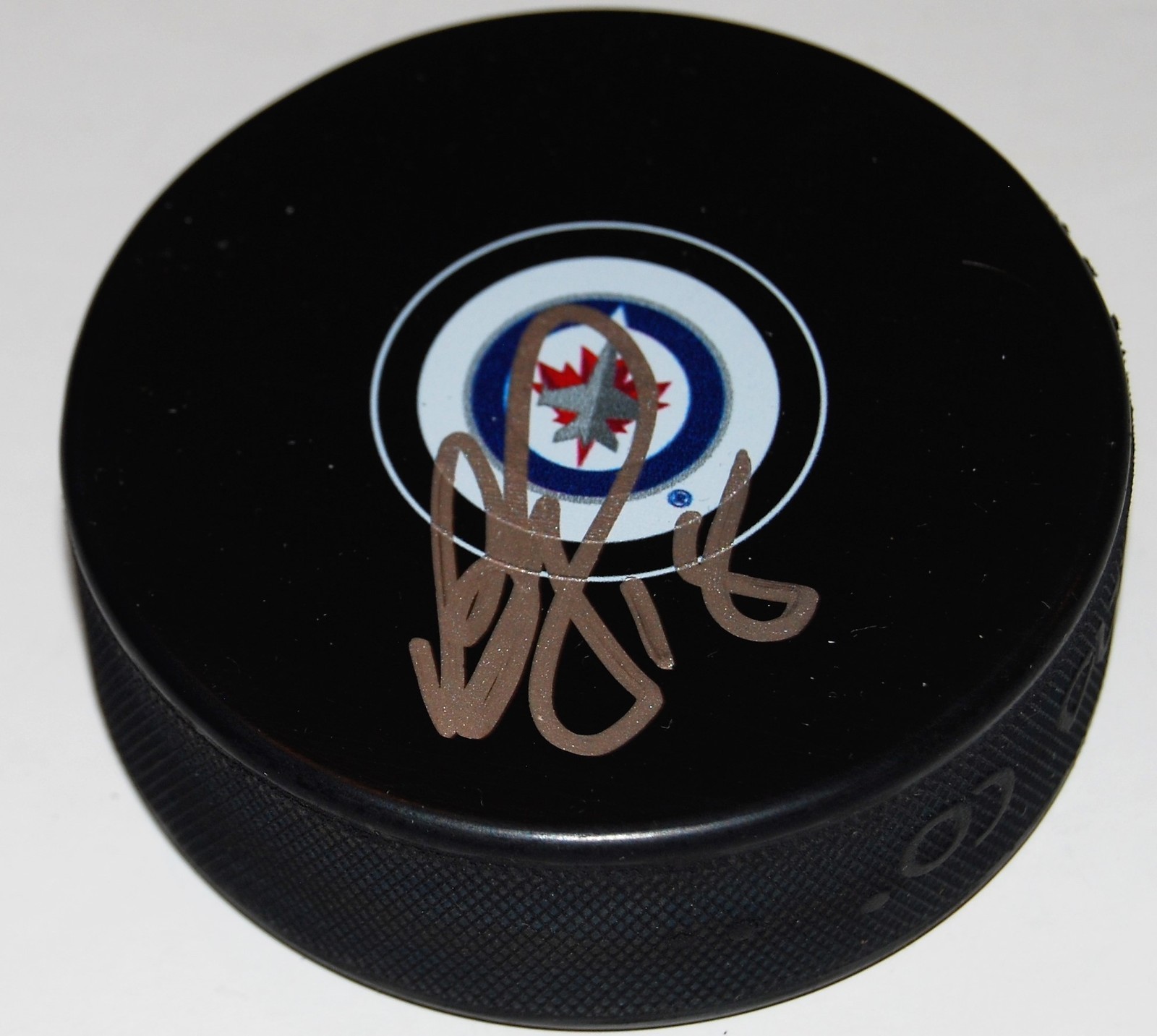 BRYAN LITTLE signed (WINNIPEG JETS) autographed souvenir hockey puck W/COA Collectible Memorabilia