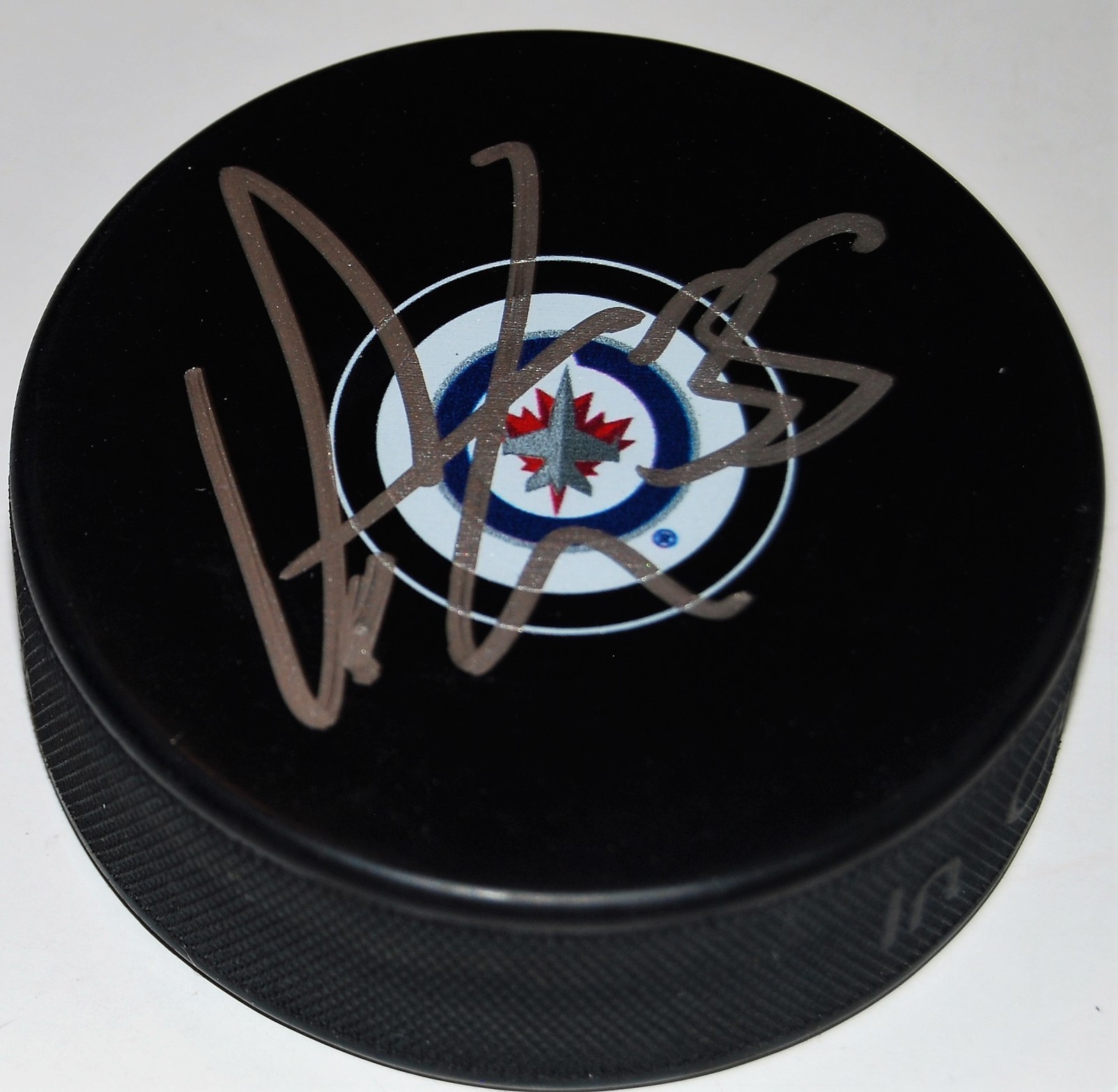 STEVE MASON signed (WINNIPEG JETS) autographed souvenir hockey puck W/COA Collectible Memorabilia