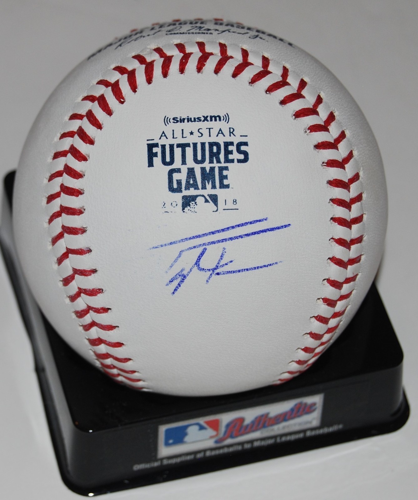 TAYLOR TRAMMELL signed ML 2018 FUTURES baseball (CINCINNATI REDS) W/COA *PROOF* Collectible Memorabilia