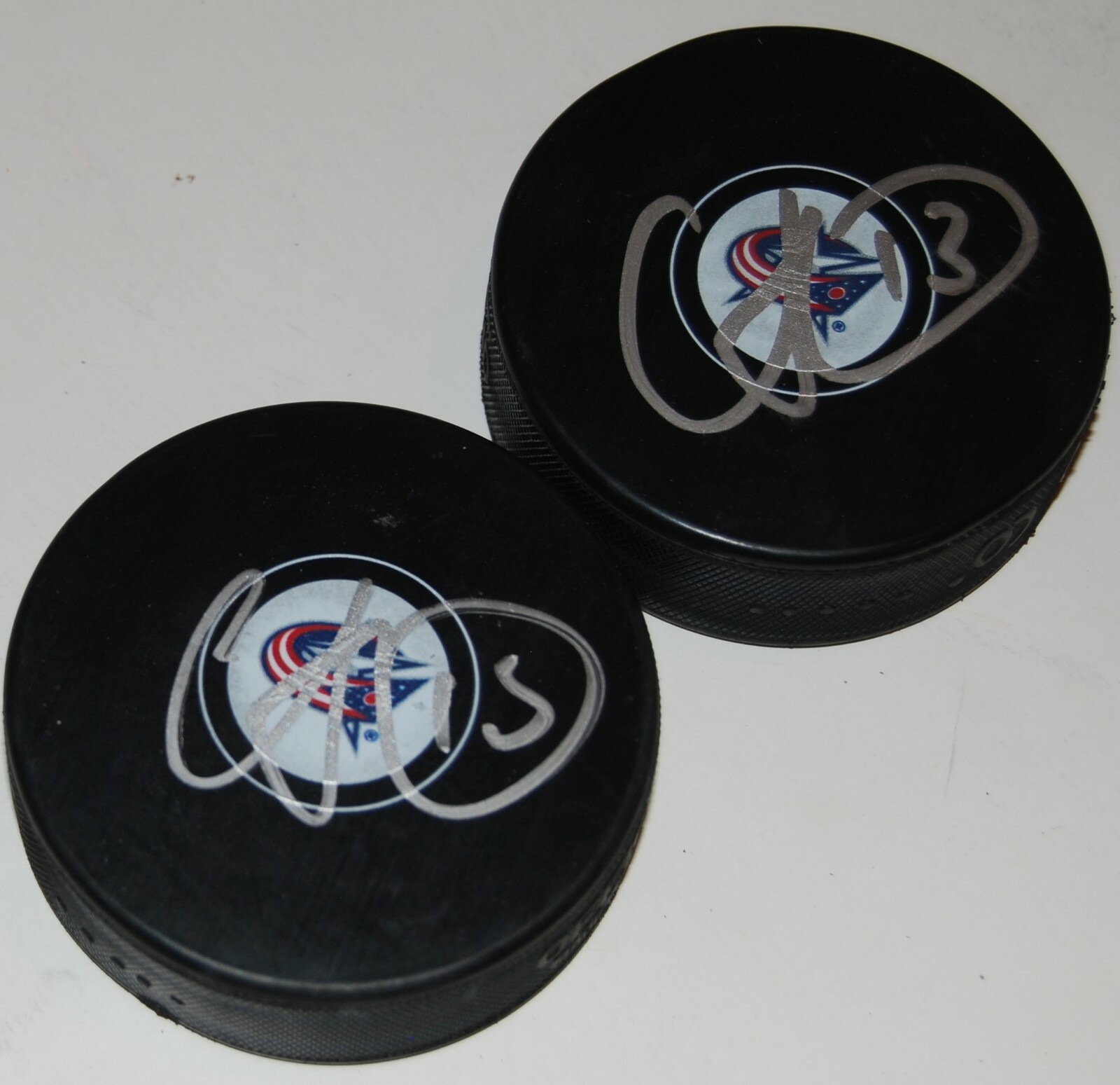 CAM ATKINSON signed (COLUMBUS BLUE JACKETS) autographed hockey puck W/COA Collectible Memorabilia