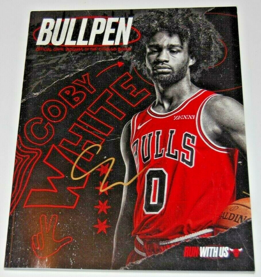 COBY WHITE signed (CHICAGO BULLS) RC Run With Us Official game program W/COA #0 Collectible Memorabilia