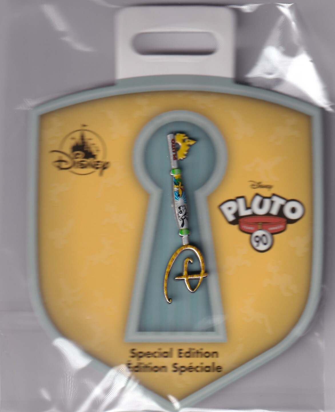 DISNEY PLUTO KEY PIN 90th ANNIVERSARY LIMITED EDITION! *CONFIRMED* NEW!  Collectible Memorabilia