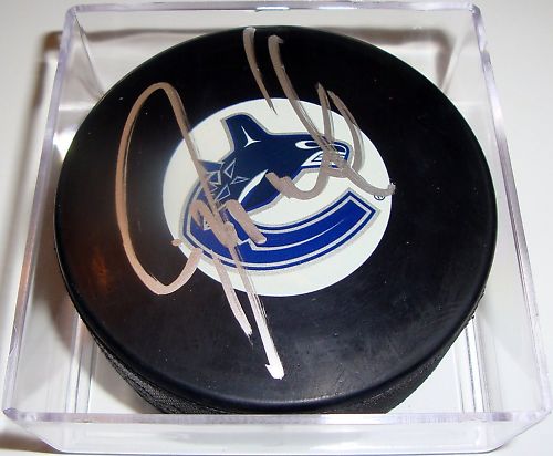 Jeff Tambellini Signed Vancouver Canucks Puck w/COA A Collectible Memorabilia