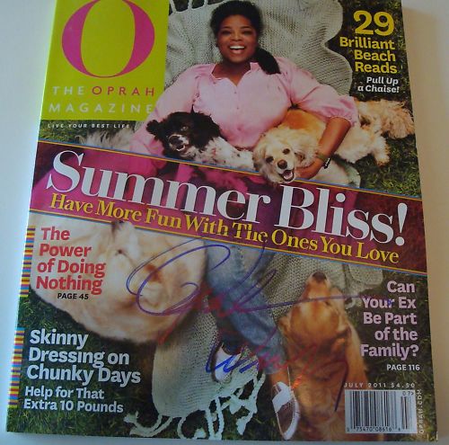 Oprah Winfrey Signed Magazine w/COA Chicago Proof B Collectible Memorabilia