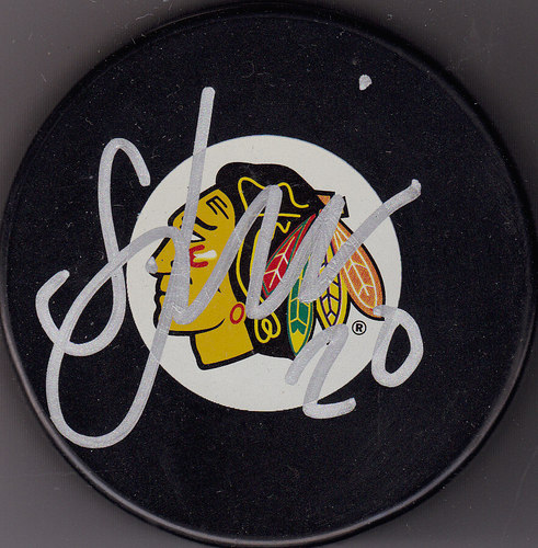 Sami Lepisto Signed Puck w/COA Chicago Blackhawks Autograph Souvenir 2011 #1 Collectible Memorabilia