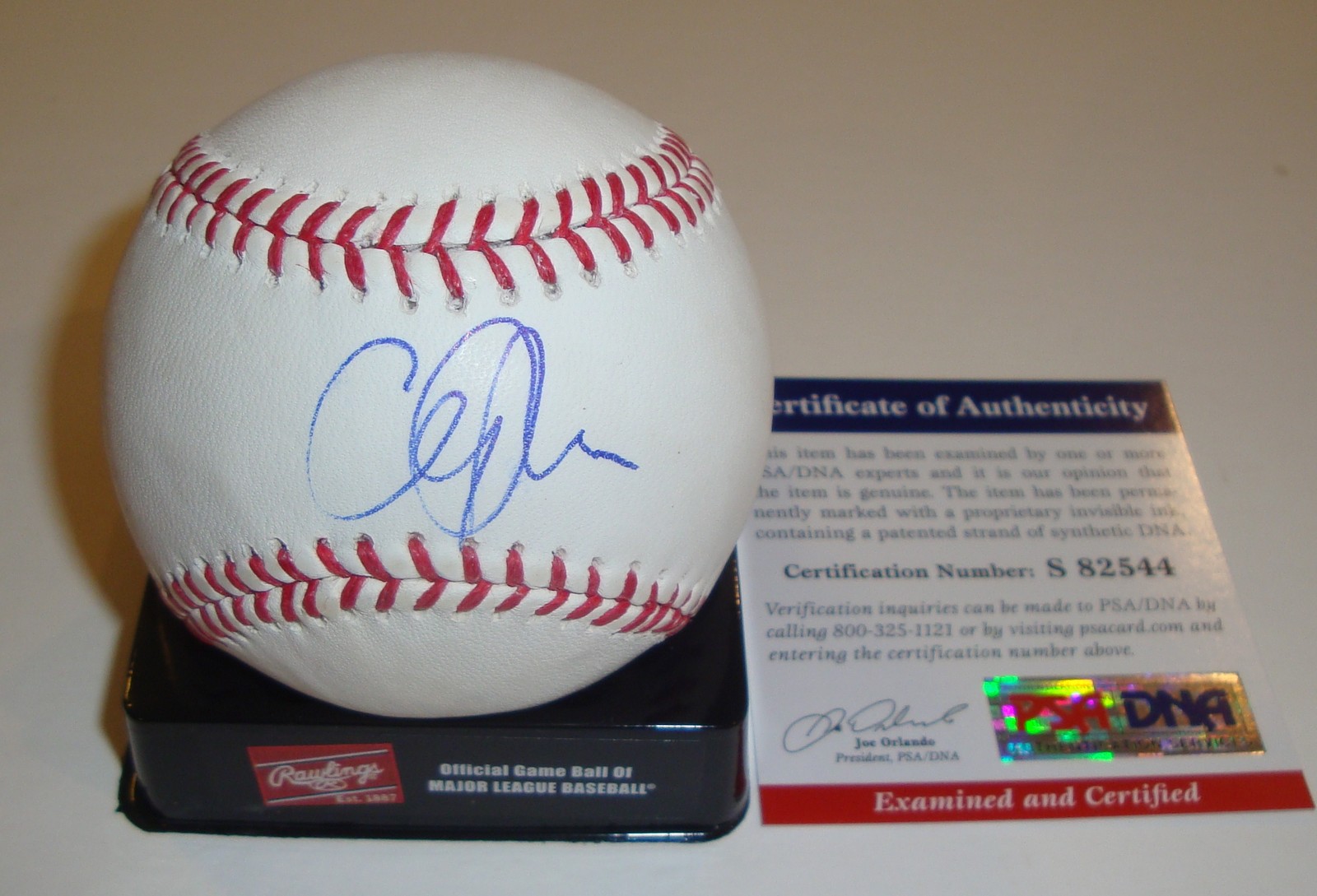 Cliff Lee Signed Official Major League Game Baseball w/PSA DNA Phillies Collectible Memorabilia