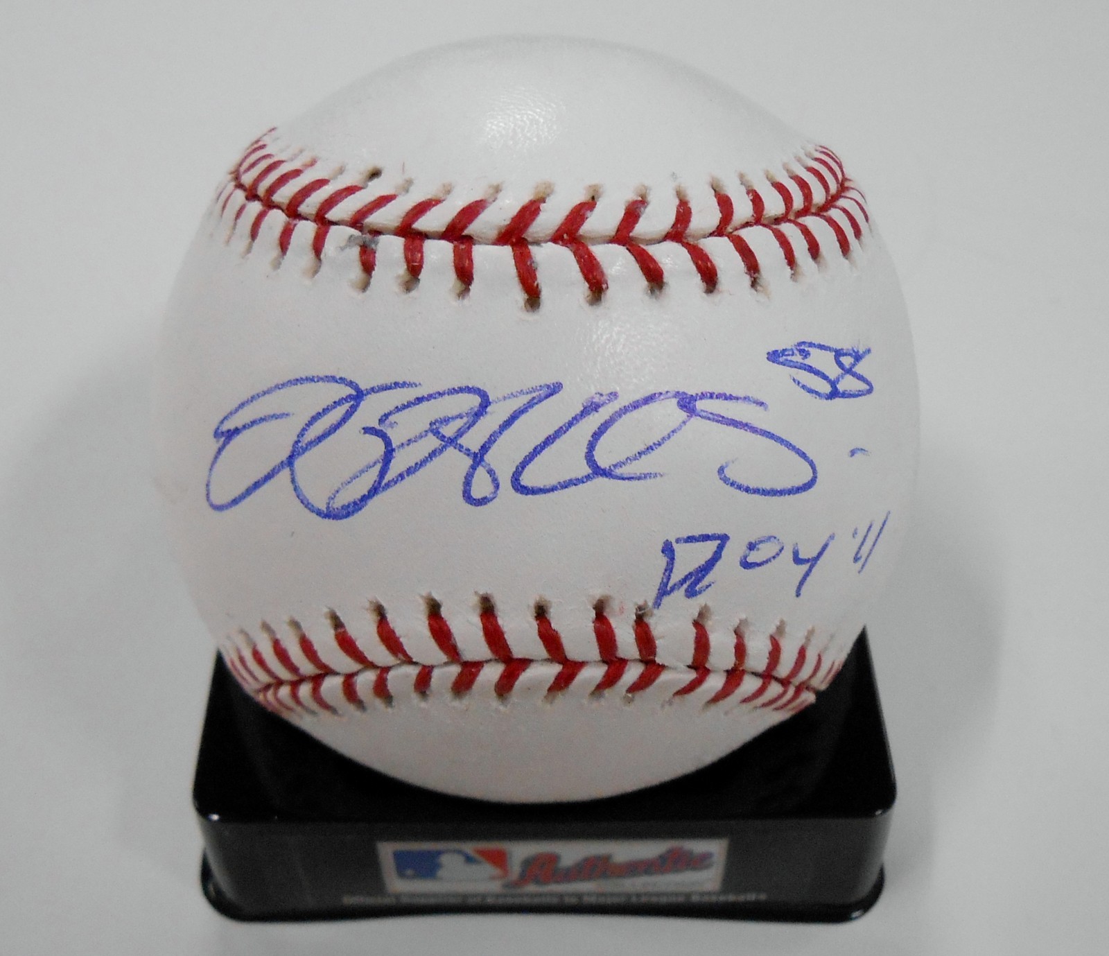 Jeremy Hellickson Signed Official Major League Game Baseball w/COA Rays Collectible Memorabilia